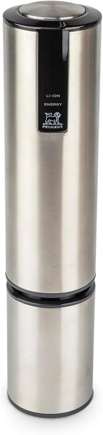 Peugeot Elis Touch Rechargeable Electric Corkscrew With Foil Cutter, Stainless Steel