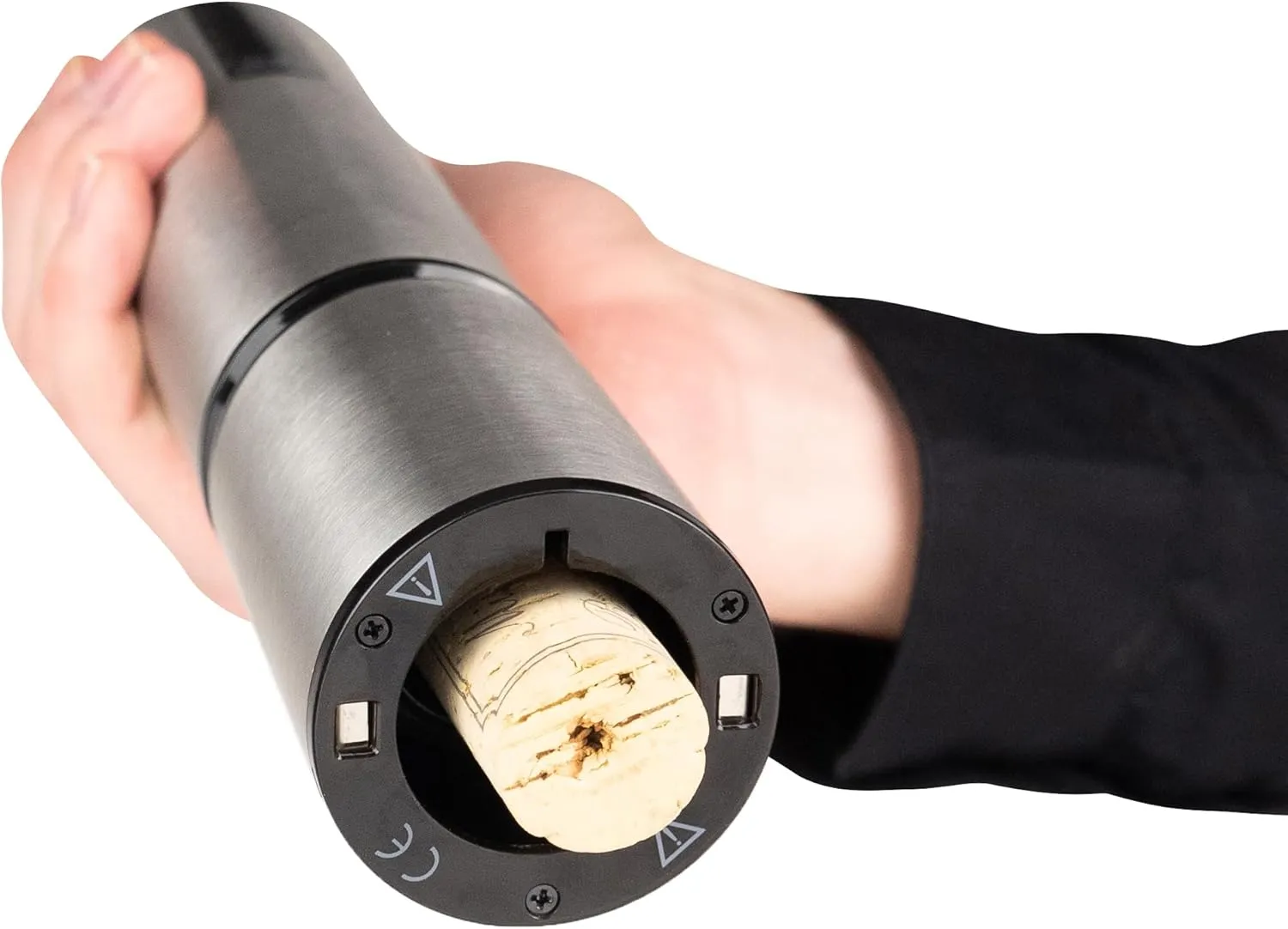 Peugeot Elis Touch Rechargeable Electric Corkscrew With Foil Cutter, Stainless Steel