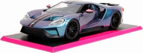 Pink Slips 1:24 W7 2017 Ford GT Die-Cast Car, Toys for Kids and Adults (Metallic Purple/Blue)