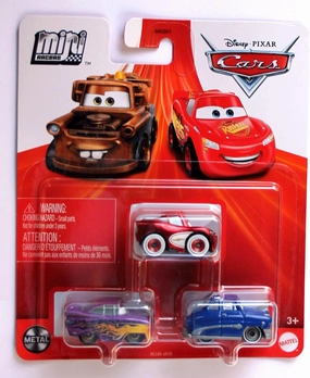 Pixars Cars Mini Racers 3 Pack (Ramone, Cruisin Lightning McQueen, Doc Hudson)