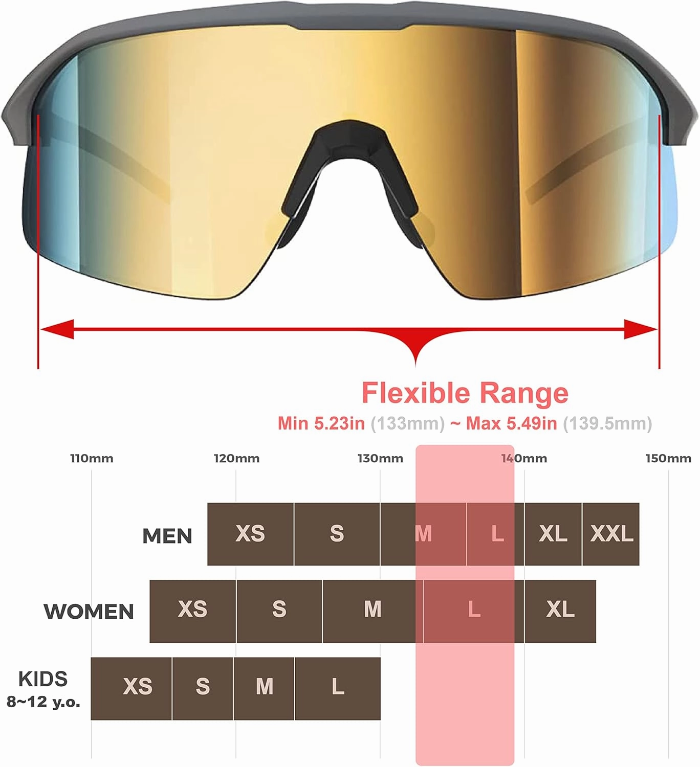 Polarized Cycling Sunglasses for Women Men Golfing Running Volleyball MTB Outdoor Sports Padel