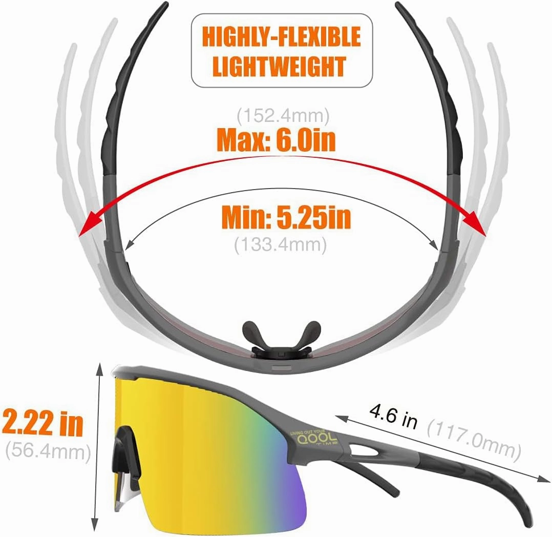 Polarized Cycling Sunglasses for Women Men Golfing Running Volleyball MTB Outdoor Sports Padel