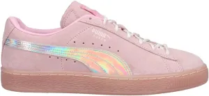 PUMA Kids Girls L.O.L! X Suede Kitty Queen Metallic Lace Up Sneakers Shoes Casual - Pink - Size 7 M