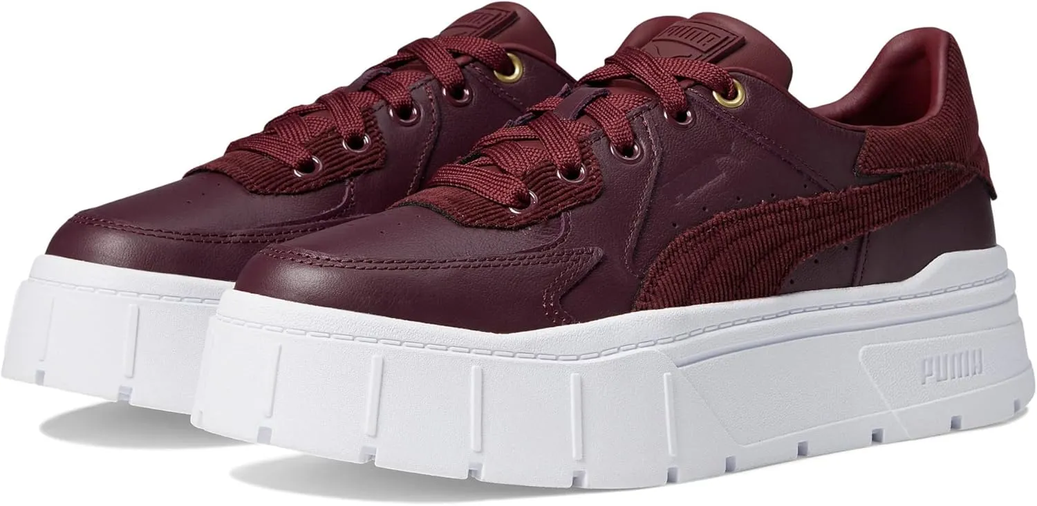 PUMA Mayze Stack Edgy Cord Aubergine/Puma Team Gold 10 B (M)
