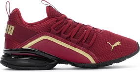 PUMA Women's Axelion, Bordeaux Gold, 7.5