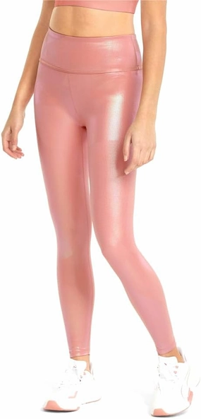 PUMA Womens Stardust Crystalline 78 High Waisted Athletic Leggings Training Casual Lightweight - Pink - Size S