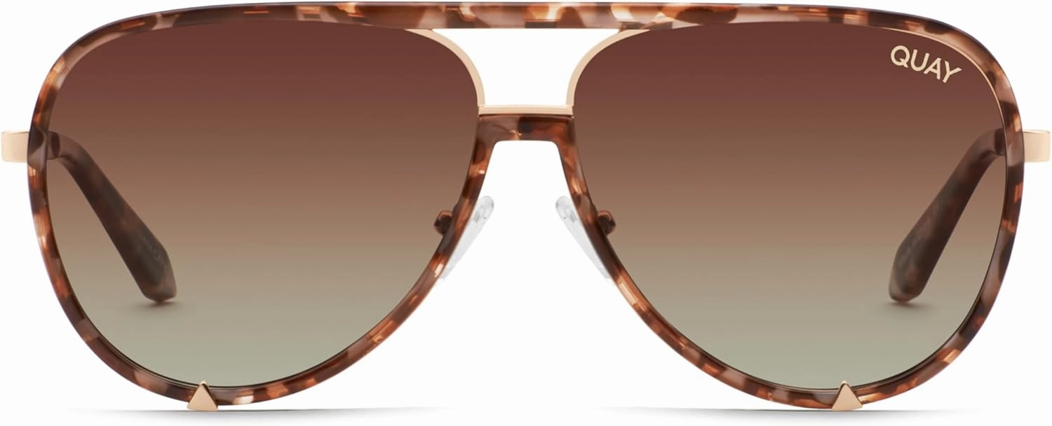 Quay - Womens Sunglasses, Polarized Aviator Lenses with UV Protection