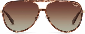 Quay - Womens Sunglasses, Polarized Aviator Lenses with UV Protection