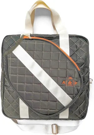 Quilted Large Capacity Pickleball Bag with Adjustable Strap