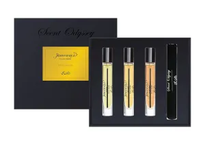 Rasasi Scent Odyssey - Junoon for Women - 3 Pc Gift Set 0.25oz Satin EDP Spray, 0.25oz Velvet EDP Spray, 0.25oz Leather EDP Spray