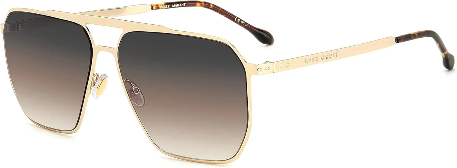 Rectangular Sunglasses IM0101S 01QPR Gold 61mm