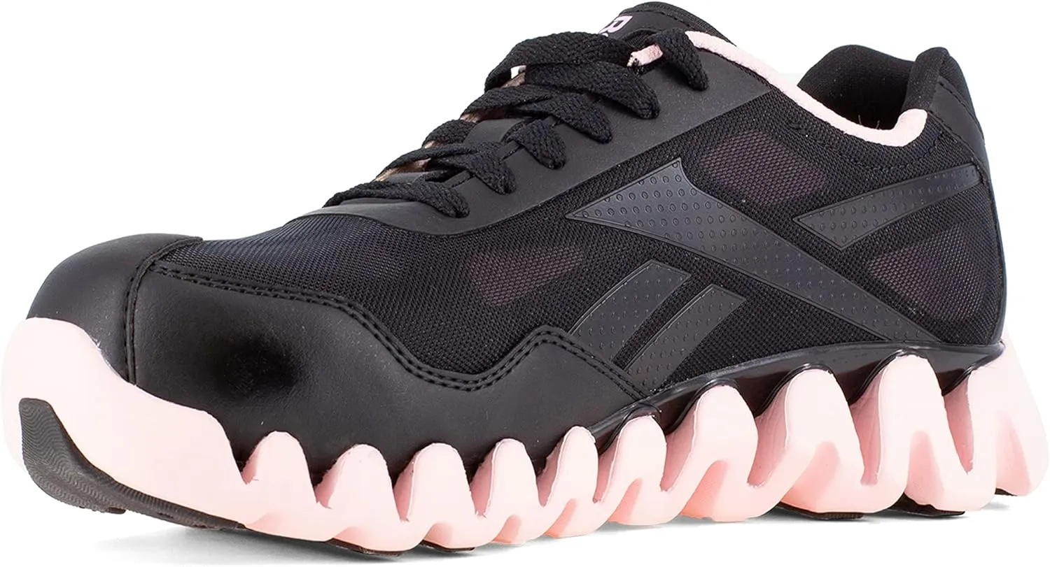 Reebok Women's Rb151 Zig Pulse Work Construction Shoe Pink Safety