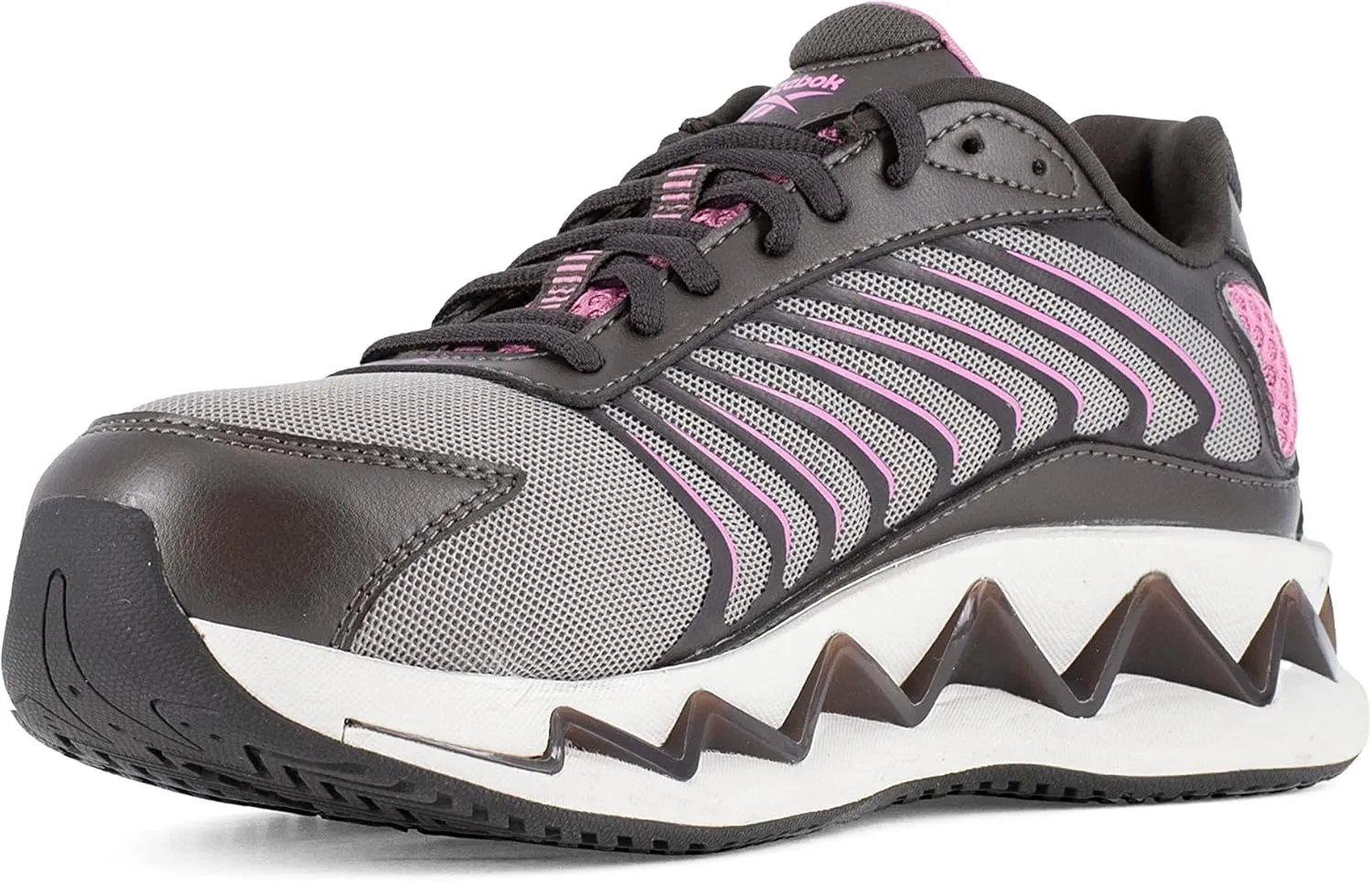 Reebok Women's Rb237 Zig Elusion Heritage Work Construction Shoe Light Grey Safety