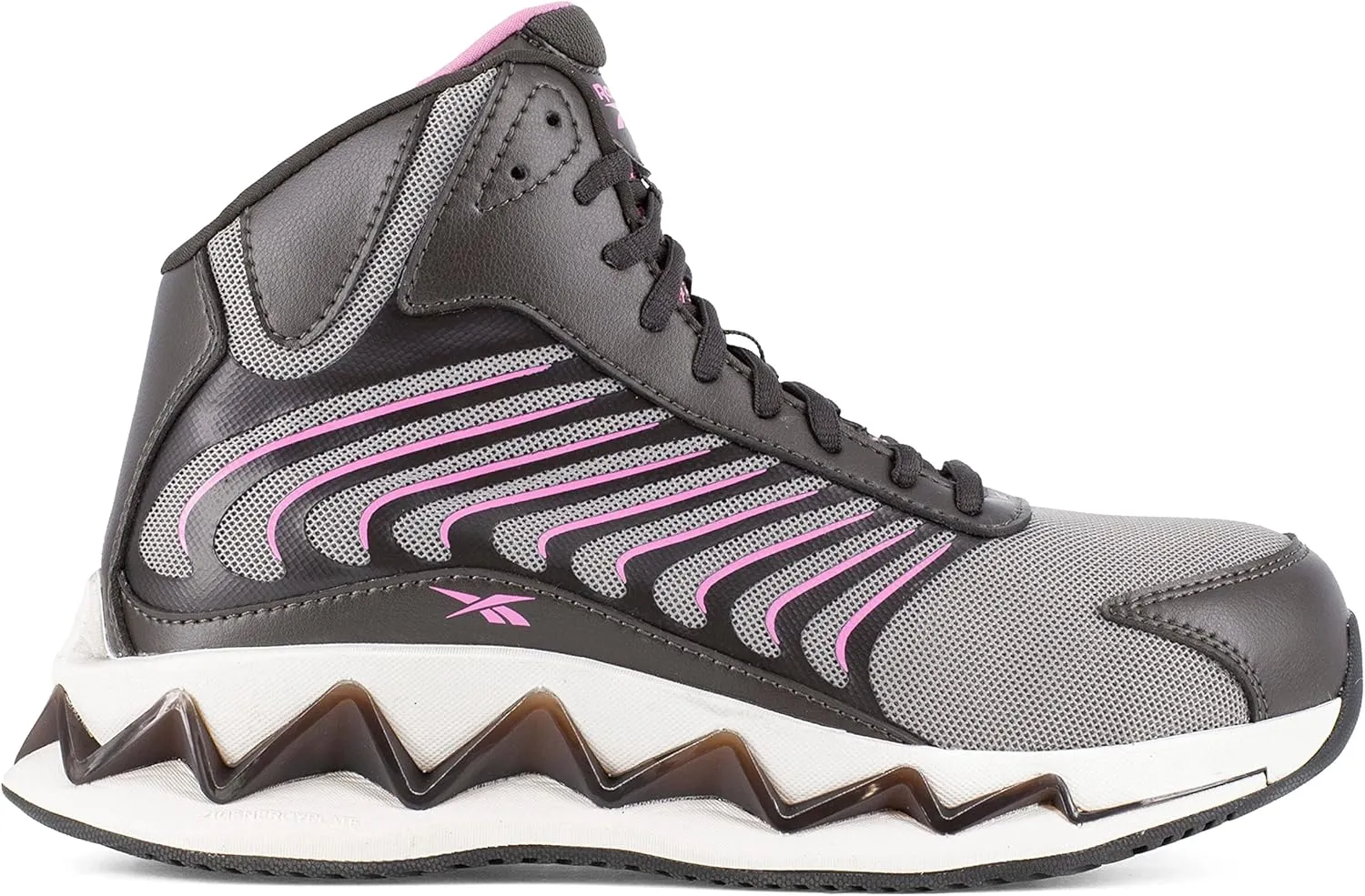 Reebok Women's Rb239 Zig Elusion Heritage Work Construction Shoe Dark Brown Safety