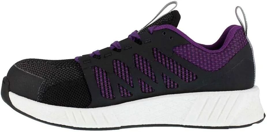 Reebok Women's Rb431 Fusion Flexweave Safety Composite Toe Athletic Work Shoe Black and Grey Industrial
