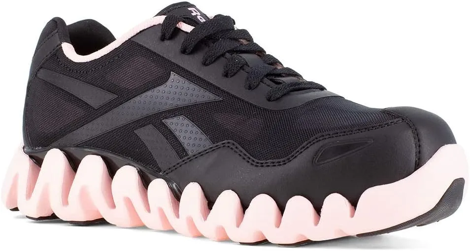 Reebok Work Women's RB321 Zig Pulse Work Construction Shoe Pink Safety, 7
