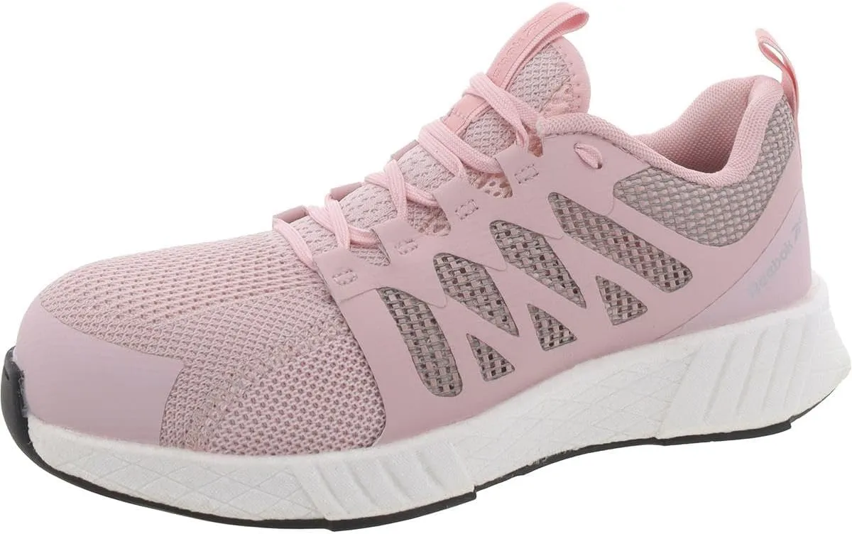 Reebok Work Women's RB349 Fusion Flexweave Work Construction Shoe Pink Safety, 7