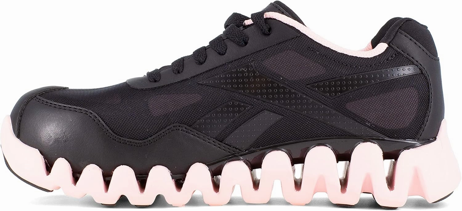 Reebok Women's Rb151 Zig Pulse Work Construction Shoe Pink Safety