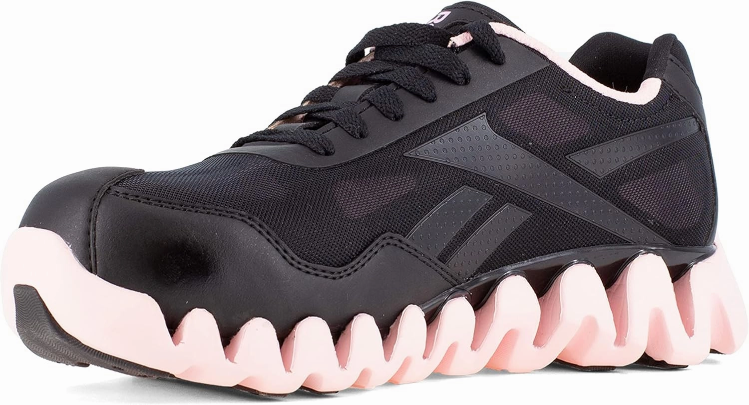 Reebok Women's Rb151 Zig Pulse Work Construction Shoe Pink Safety