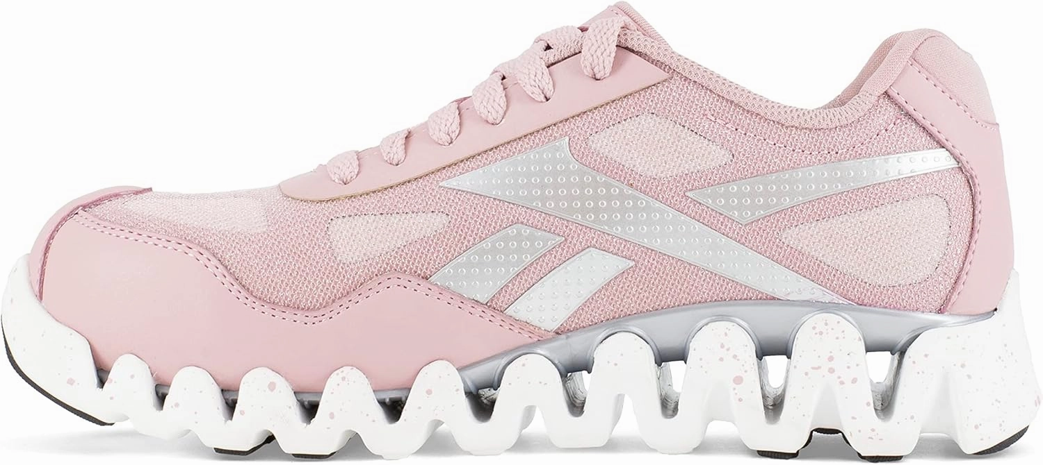 Reebok Women's Rb151 Zig Pulse Work Construction Shoe Pink Safety