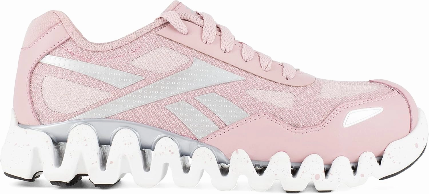 Reebok Women's Rb151 Zig Pulse Work Construction Shoe Pink Safety