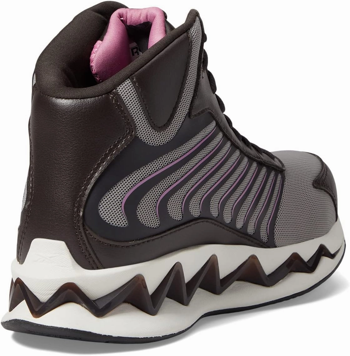 Reebok Women's Rb239 Zig Elusion Heritage Work Construction Shoe Dark Brown Safety
