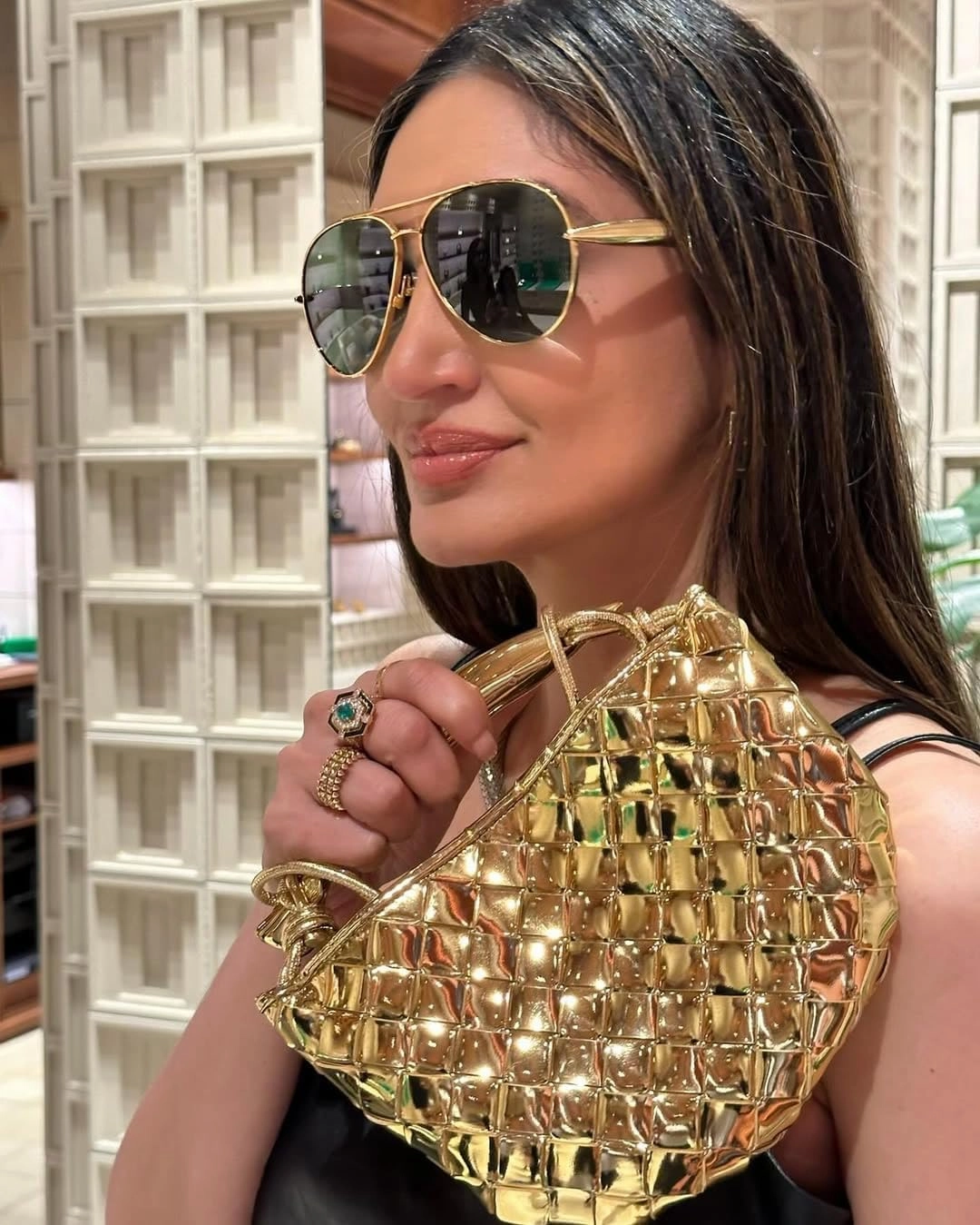 Retro Gold Aviator Sunglasses for Women Men, 2025 Metal Oversized 70s Aviators Sun Glasses