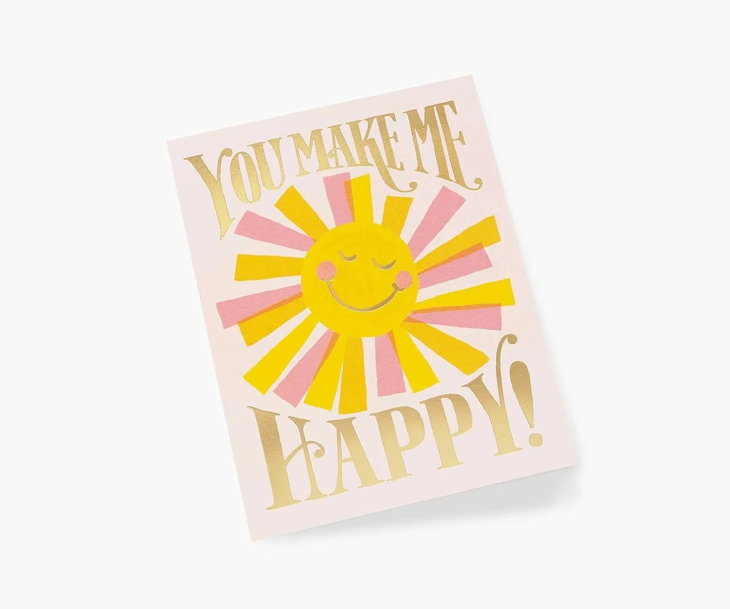 RIFLE PAPER CO. Greeting Card Boxed Set of 12 with Envelopes | Lets Your Thoughtful Handwritten Note Take Center Stage (Artisanally Crafted in the USA), You Make Me Happy