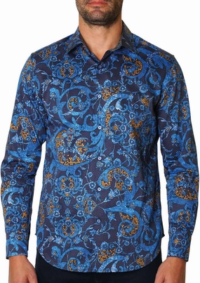 Robert Graham Men's Landry Long Sleeve Woven Button Down Shirt