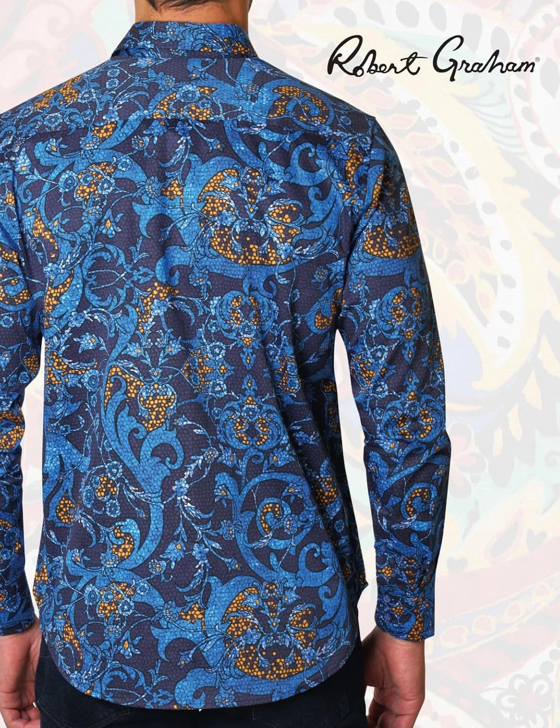 Robert Graham Men's Landry Long Sleeve Woven Button Down Shirt