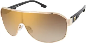 Rocawear R3281 Stylish Uv400 Protective Metal Shield Sunglasses. Gifts for Women with Flair, 142 Mm