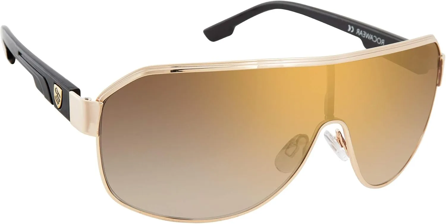 Rocawear R3281 Stylish Uv400 Protective Metal Shield Sunglasses. Gifts for Women with Flair, 142 Mm