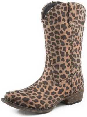 ROPER Childs Riley Leopard Snip Toe Boots