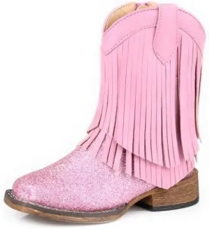 ROPER Girl's Double Fringe (Toddler) Western Boot
