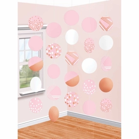Rose Gold Decoration Hang Circle Deco