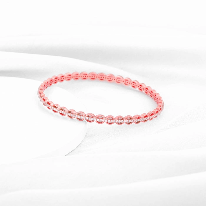 Rose Gold Gleaming Bangle