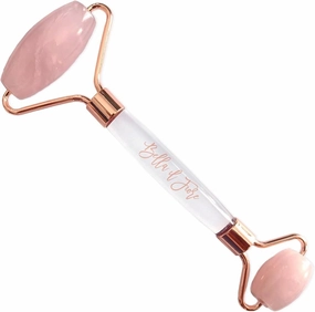 Rose Quartz Skin Firming and Toning Facial Beauty and Spa Tools, 1-Piece, Double Ended Face Roller