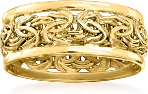 Ross-Simons 18kt Gold Over Sterling Byzantine Ring