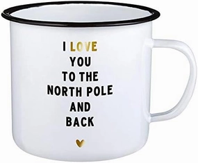 Santa Barbara Design Studio SIPS Drinkware Enamel Mug, 24-Ounce, North Pole