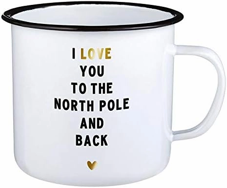 Santa Barbara Design Studio SIPS Drinkware Enamel Mug, 24-Ounce, North Pole