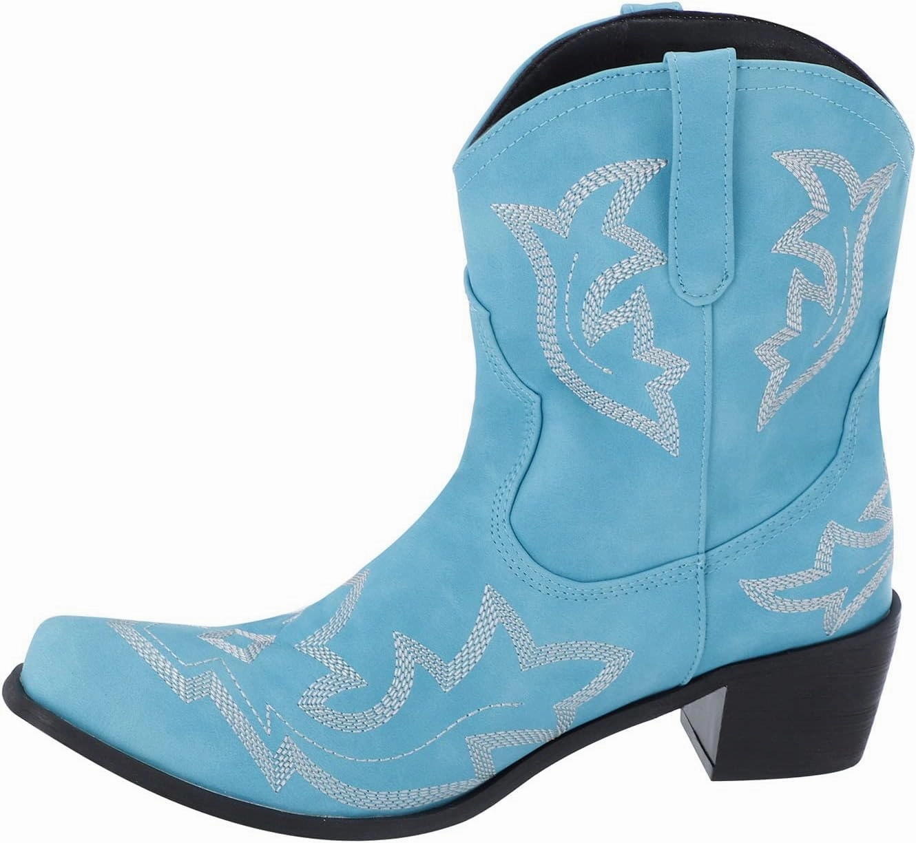 SBGMoSJ Womens Ankle Boots Wide Width Size 6 White Ankle Boots Wide Calf Ankle Booties for Women Flat Low Cut Cowboy Boots Mens Botines De Piel Para Mujer Elegantes Bajitas