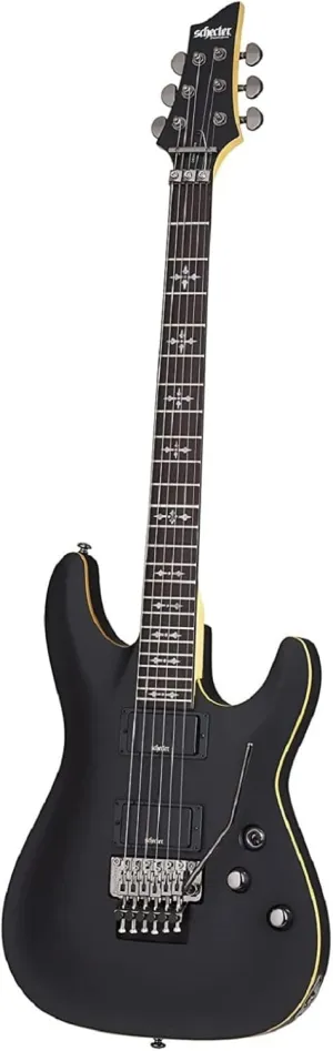 Schecter 6 String Solid-Body Electric Guitar, Aged Black Satin (3661)