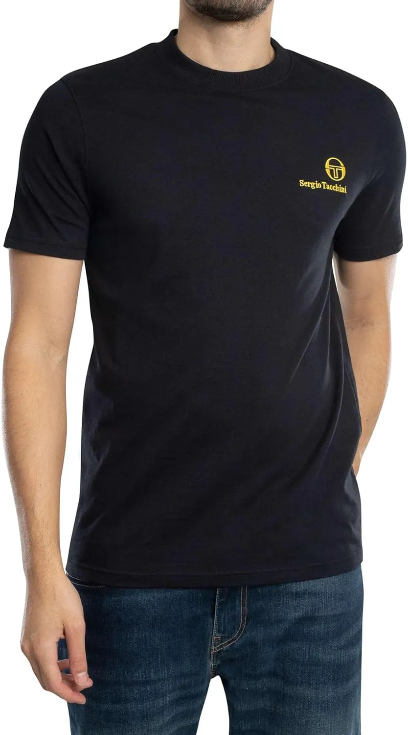 Sergio Tacchini Men's Felton T-Shirt, Black/Gold