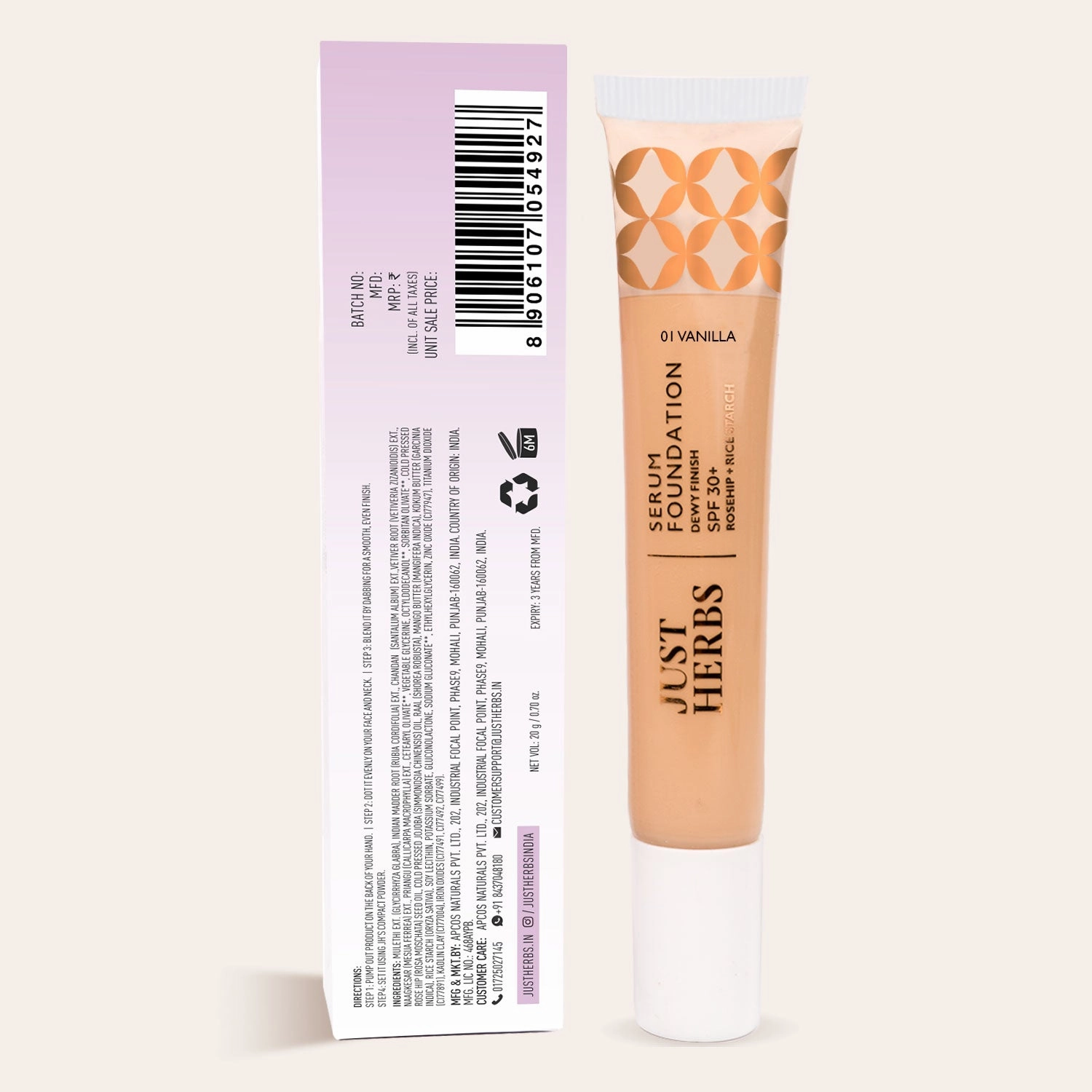 Serum Foundation Dewy Finish SPF30  (Bottle) 04 - Natural 30ml