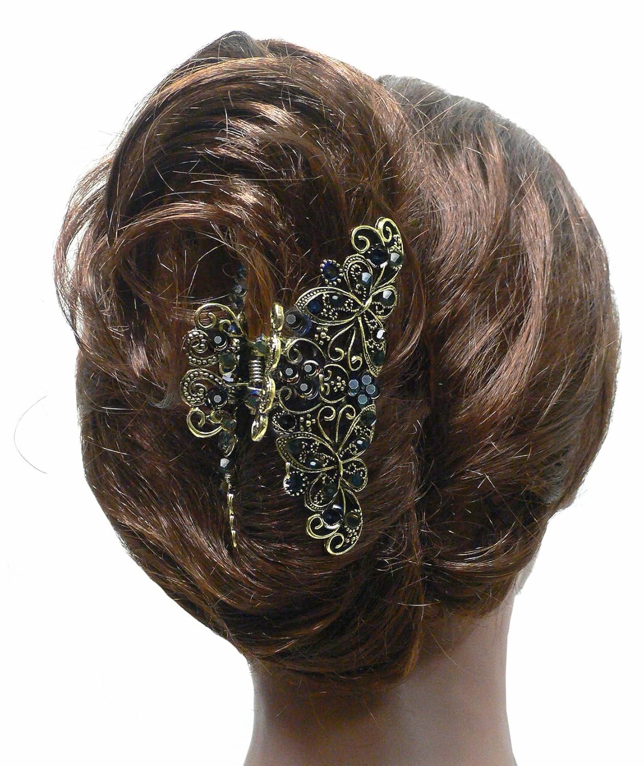 Set of 6 JCGY Jaw Clips Metal Hair Claws 3 Unique Styles RW86410-6132-6colors