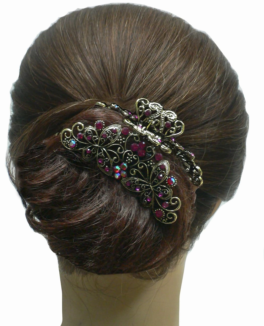 Set of 6 JCGY Jaw Clips Metal Hair Claws 3 Unique Styles RW86410-6132-6colors