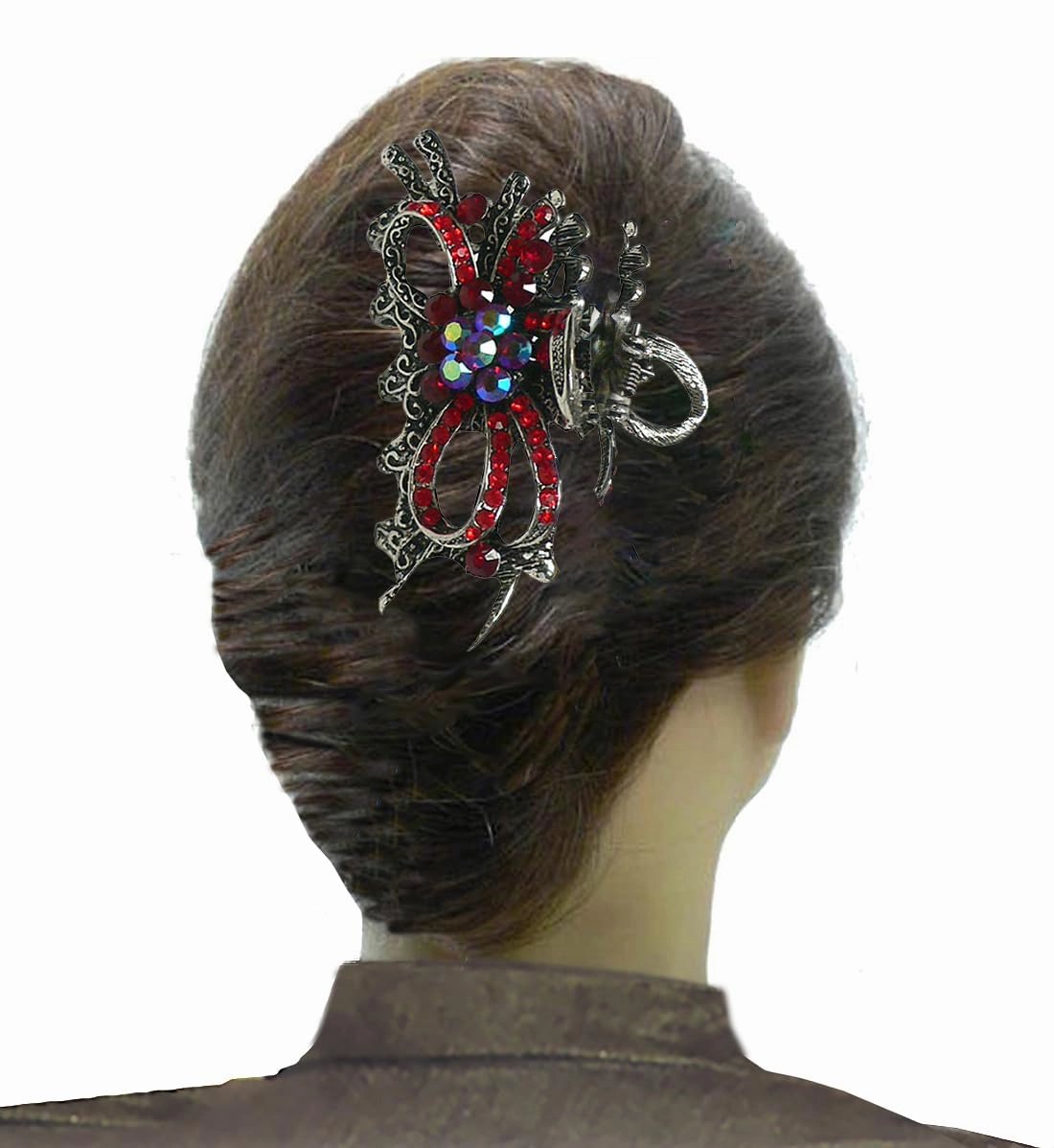 Set of 6 JCGY Jaw Clips Metal Hair Claws 3 Unique Styles RW86410-6132-6colors