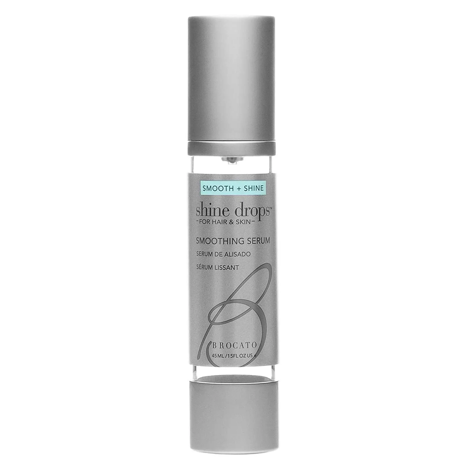Shine Drops Smoothing Serum, 1 Oz | Shine Enhancer for Dry, Damaged Hair & Skin | Anti Frizz Control & Radiance & Luminosity Enhancing Serum with Organic Jojoba Oil