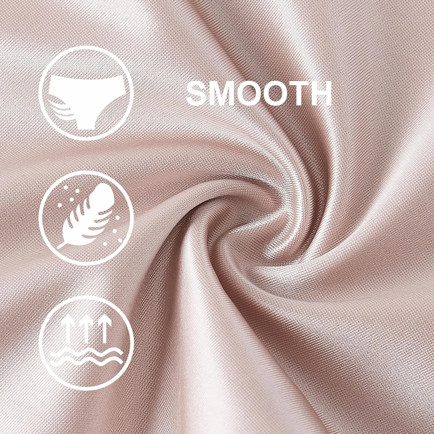 Silky Smooth Invisible Hipster Bikini Underwear for Women Frozen Silk Seamless Panties with Silky Tactile Touch
