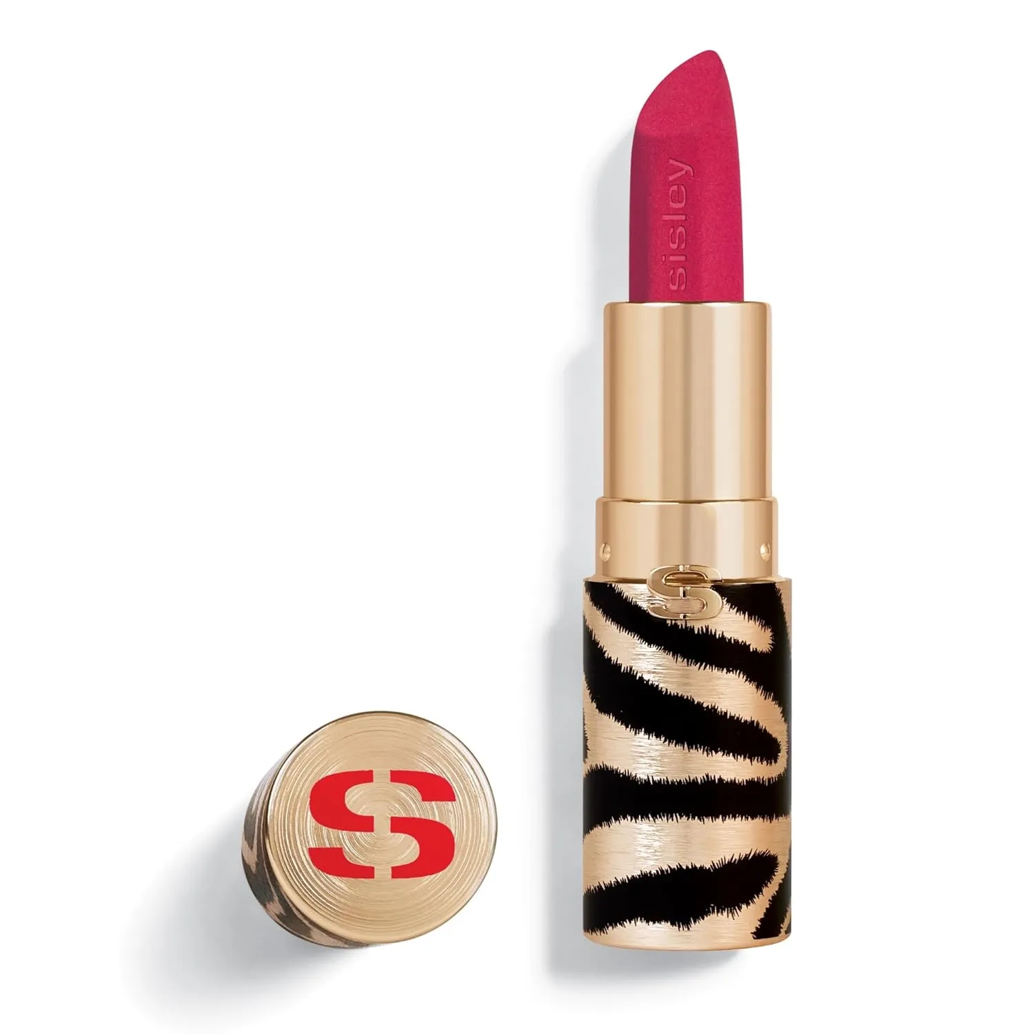 Sisley Paris Phyto-Rouge Velvet, 22 Rose Punch - Bold Matte Lipstick - 8-Hour Wear, Buildable Coverage, Creamy Texture - Plumps, Smooths, Hydrates & Protects Lips